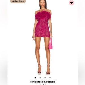Retrofete Torin Dress in Fuchsia